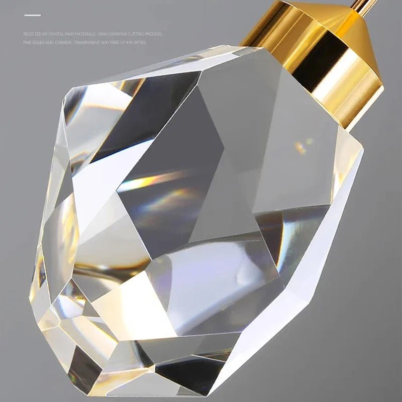 Modern Crystal Staircase Chandelier Pendant Light - Decorbites