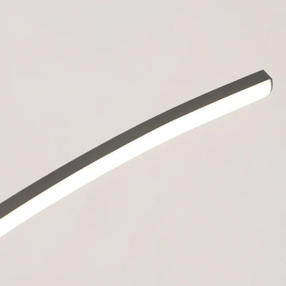 Modern Curved Bridge LED Pendant Light in Black or Gold - Decorbites