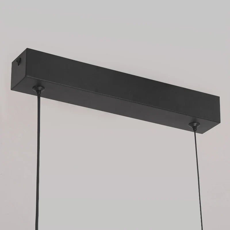 Modern Curved Bridge LED Pendant Light in Black or Gold - Decorbites
