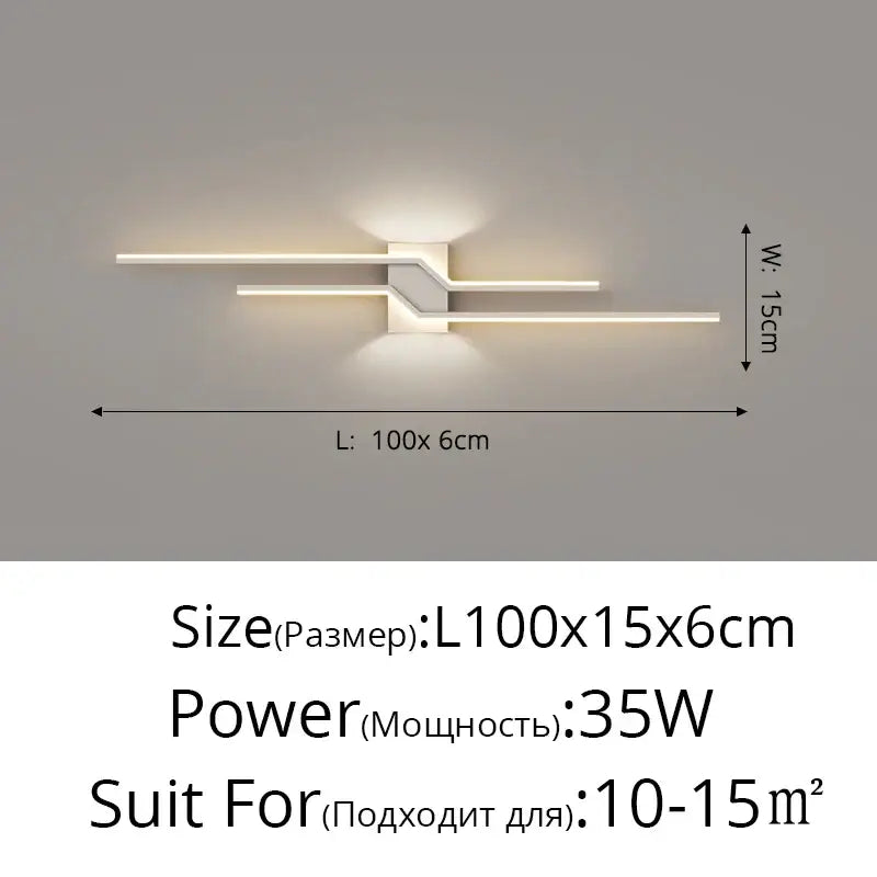 Modern curved gold led wall lamp with sleek white geometric design and three horizontal bars emitting warm glow decorbites led wall