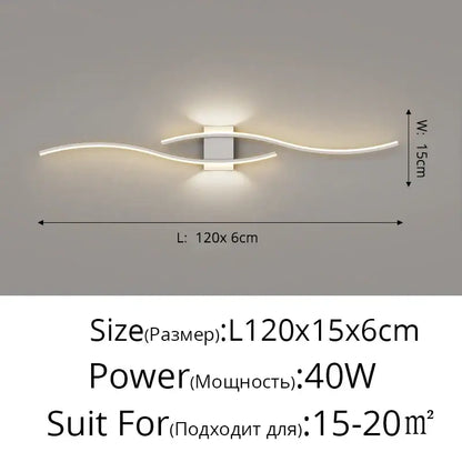Modern white led wall lamp with sleek curved arms and central rectangular fixture for bedroom decorbites led wall lighting