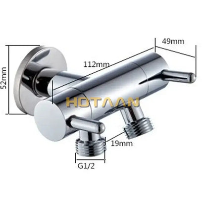 Modern dual handle brass chrome wall mount faucet with chrome finish and dual controls for hot and cold water by decorbites brass chrome