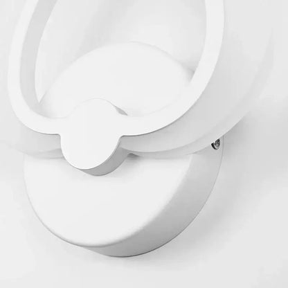 Modern flame acrylic led wall light in white with smooth cloud-shaped design for living room decorbites acrylic led wall light