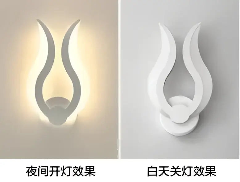 Modern flame acrylic led wall light white sconce with sleek flame design and soft ambient lighting for living room decorbites acrylic led wall