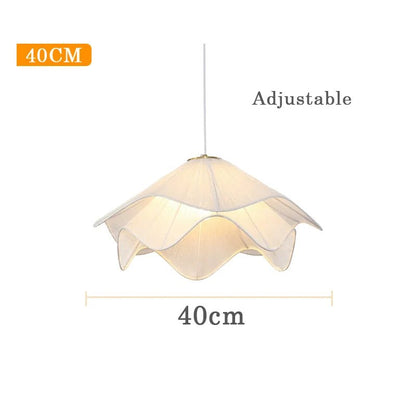 Modern Flower Fabric Pendant Light With Warm Glow - Decorbites