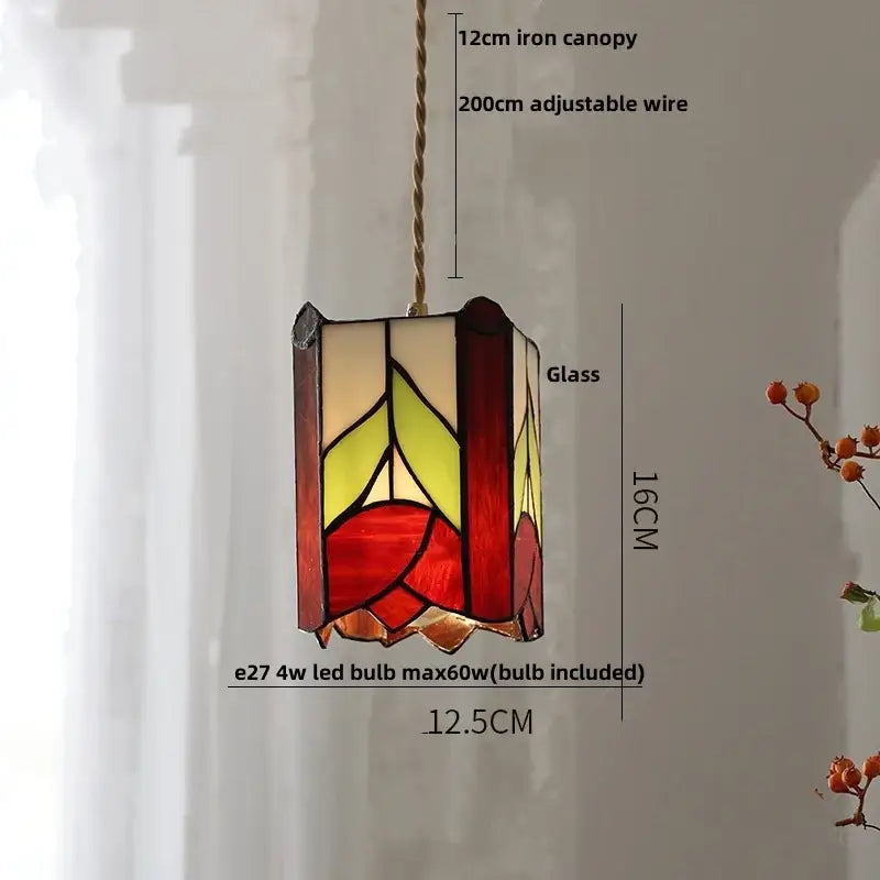 Modern flower white and amber clear glass led pendant light with red yellow floral design perfect for dining room decorbites clear glass pendant lights