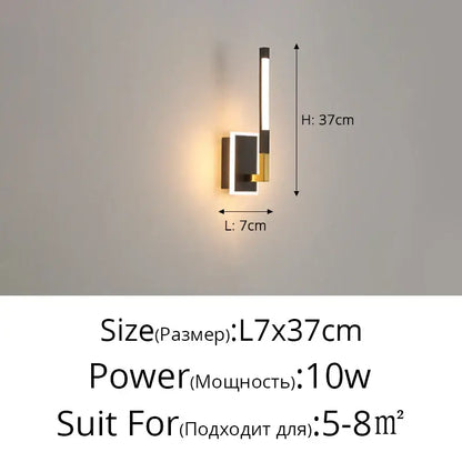 Modern minimalist wall sconce with sleek black and gold finish featuring dimmable led light for dining room decorbites dimmable led ceiling