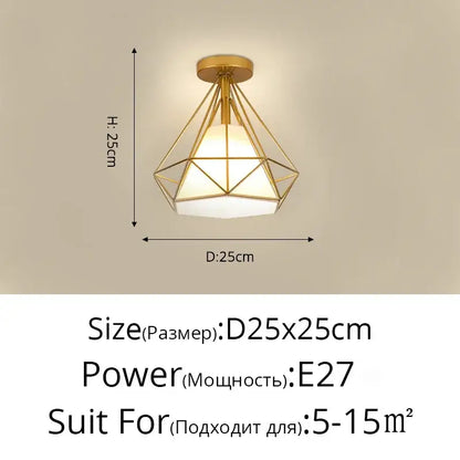 Modern geometric gold ceiling light with frosted white diffuser e27 bulb base crystal glass led chandelier decorbites crystal glass