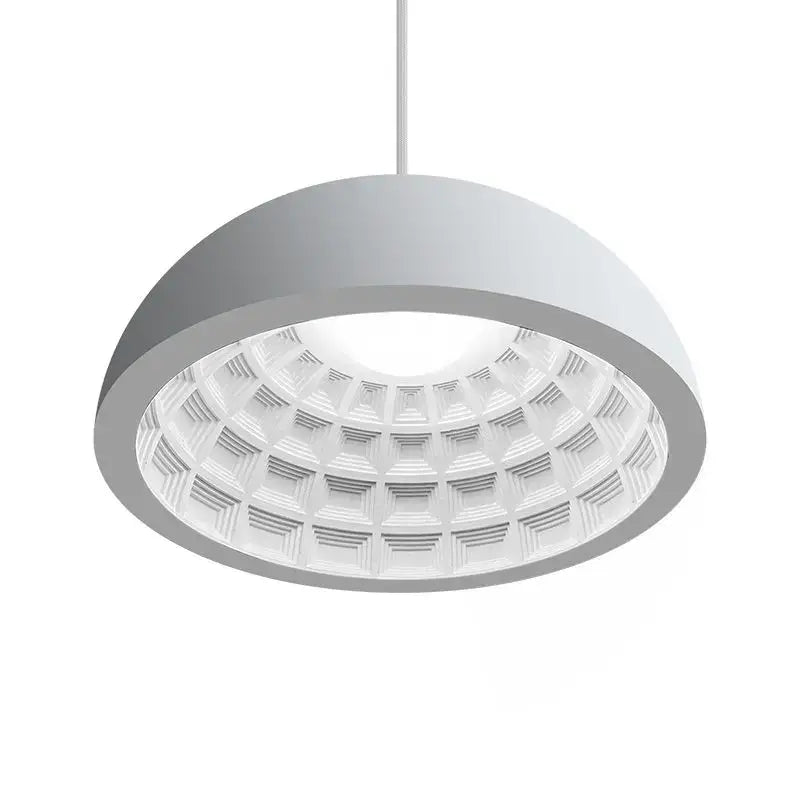 Modern geometric white creamy gypsum pendant light with patterned interior ideal for bedroom decorbites decor