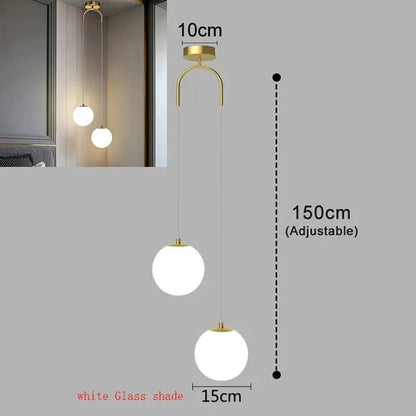 Modern Glass Globe Pendant Light - Decorbites