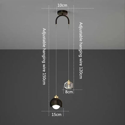 Modern Glass Globe Pendant Light - Decorbites