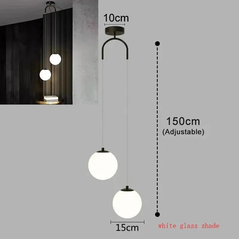 Modern Glass Globe Pendant Light - Decorbites