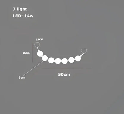 Modern glass gold pendant light with sleek minimalist led light strip and seven white bulbs for decorbites glass gold pendant