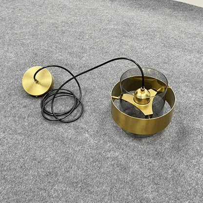 Modern Glass Pendant Light With Brass Finish - Decorbites