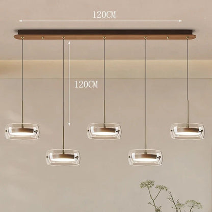 Modern Glass Ring Pendant Light in Iron - Decorbites