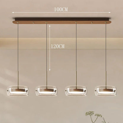Modern Glass Ring Pendant Light in Iron - Decorbites