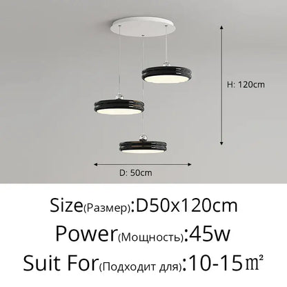 Modern black and white tiered pendant light with sleek minimalist design for decorbites circular dimmable pendant use