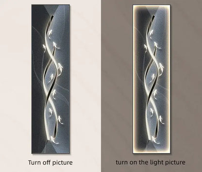 Modern gold dimmi modern abstract wall lamp with sleek curved metallic arms and glowing white light accents for decorbites dimmi modern decor