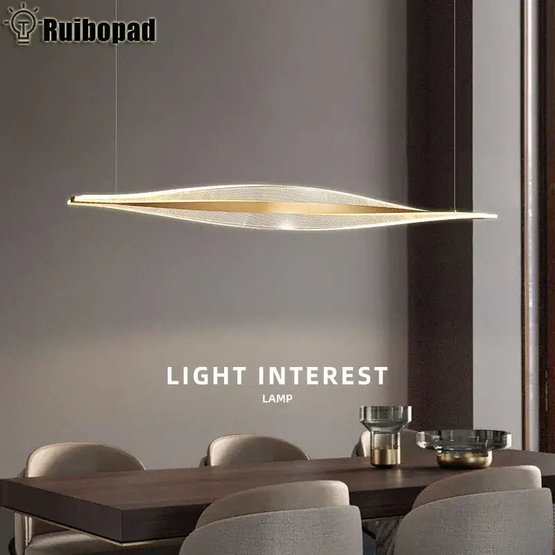 Modern gold acrylic led pendant lamp with intricate mesh design for dining room decorbites acrylic led lighting