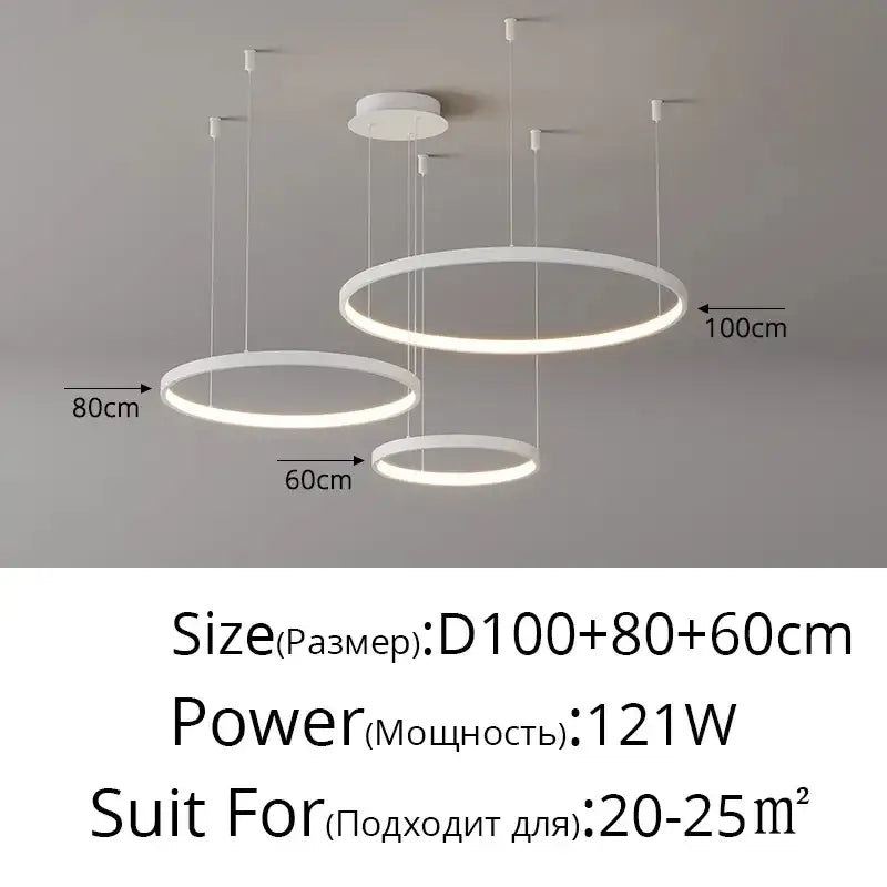 Modern gold acrylic led ring pendant light with minimalist white circular led pendant lights for dining room decorbites acrylic led