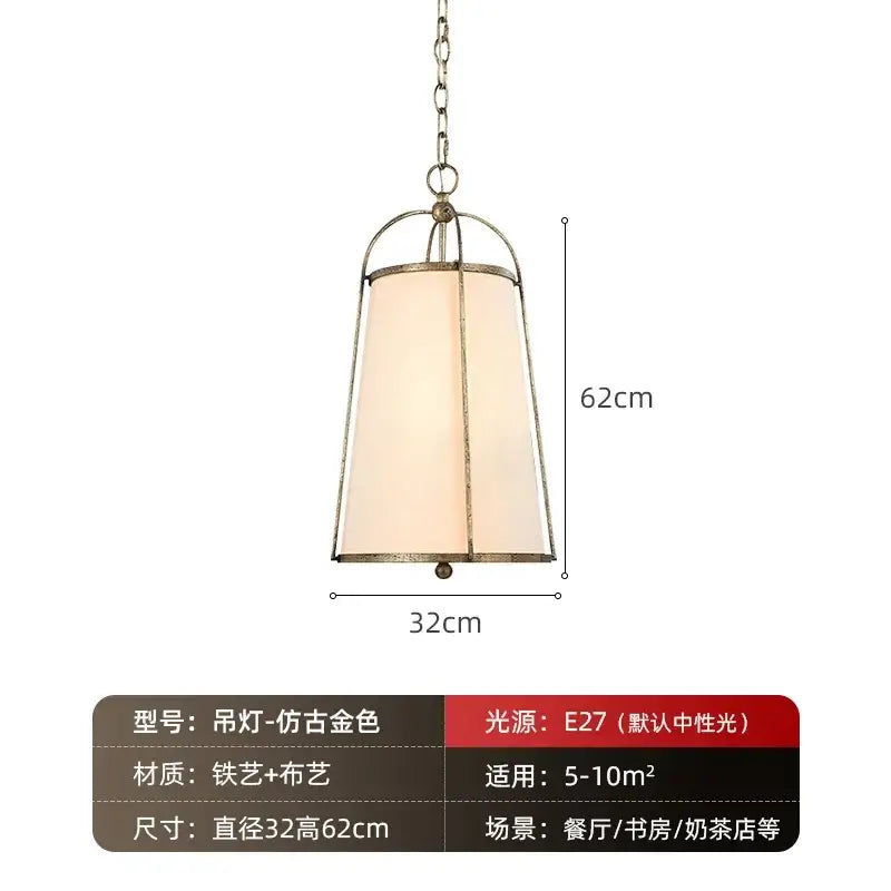 Antique gold-finished metal pendant light with cream fabric shade for dining room decorbites gold black pendant