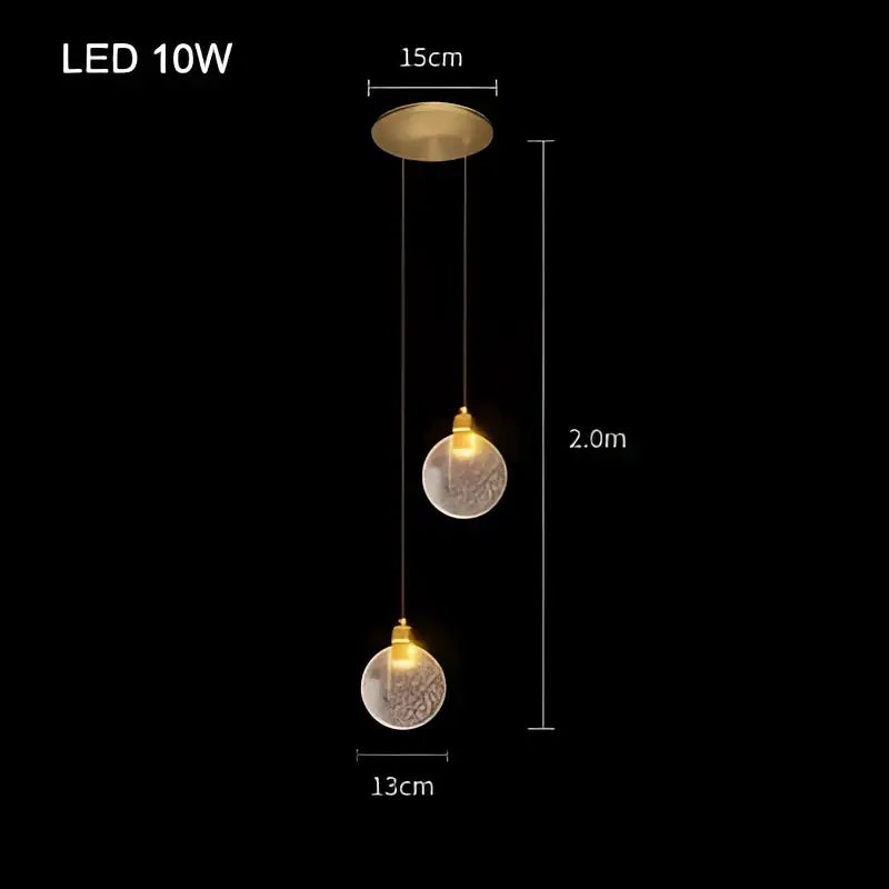 Modern gold bubble crystal chandelier pendant light with three crackled glass globes and warm led illumination for dining room decorbites bubble crystal pendant light