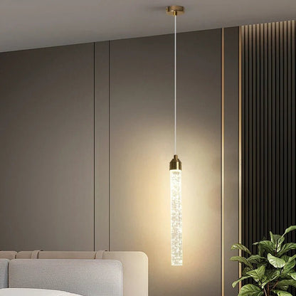 Modern Gold Bubble Crystal Pendant Light - Decorbites