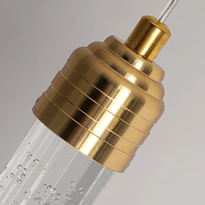 Modern Gold Bubble Crystal Pendant Light - Decorbites