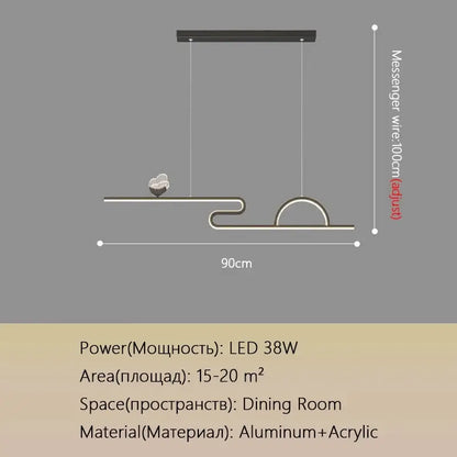 Modern gold decorbites butterfly chandelier pendant lamp with sleek aluminum and acrylic curved design for dining room decor