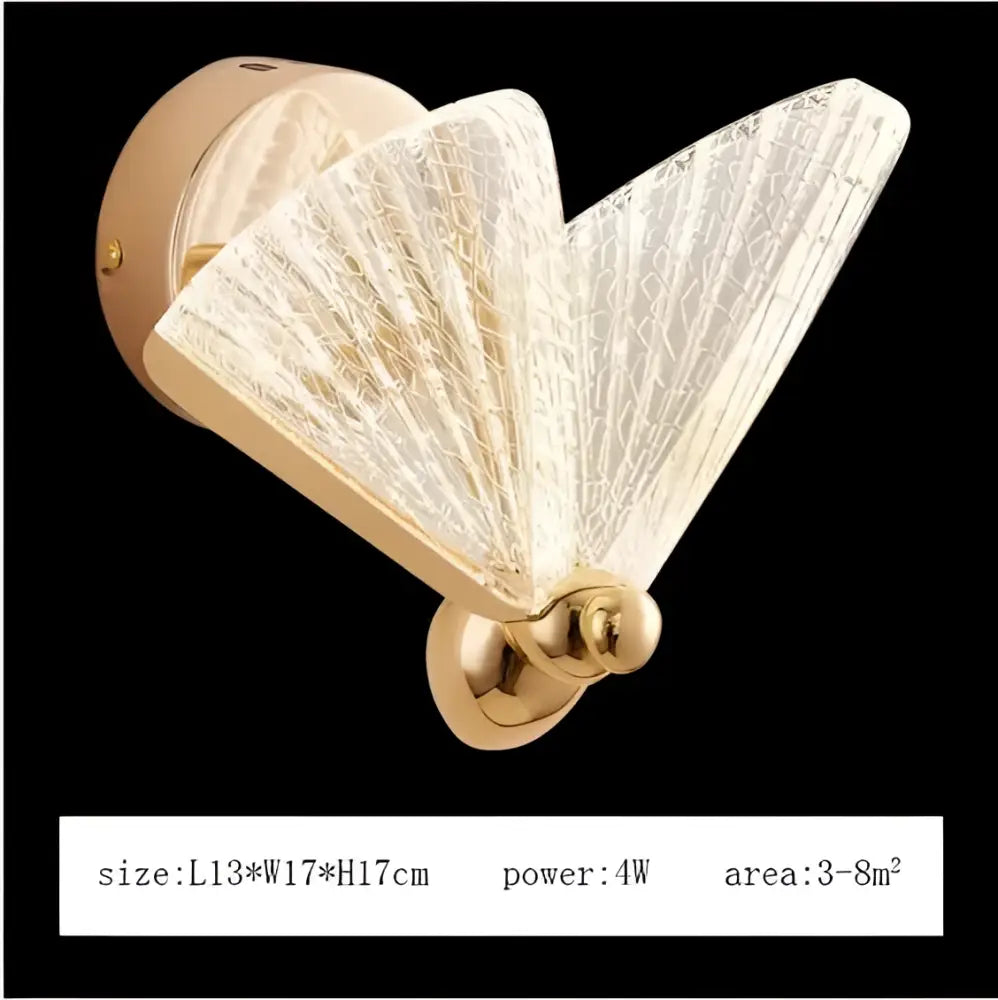 Modern gold butterfly led pendant lamp with crackled glass wing panels for elegant bedroom chandelier lighting decorbites butterfly led