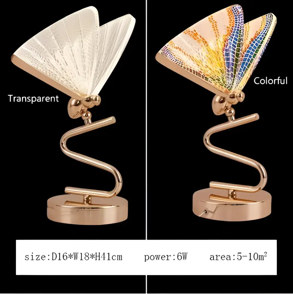 Modern gold butterfly led pendant lamp with translucent mosaic wings and curved metallic base for bedroom decorbites butterfly led