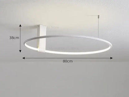 Modern gold circular led ceiling light with sleek minimalist design and 360 degree rotation for bedroom decorbites circular led