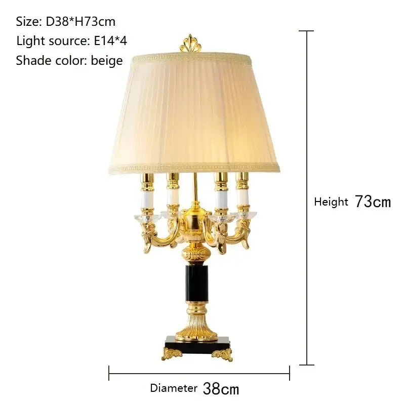 Elegant modern gold crystal black table lamp with ornate design and beige pleated shade for bedroom decorbites crystal black