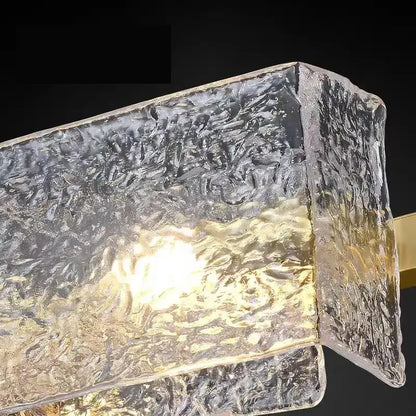 Modern gold crystal ceiling chandelier with textured frosted glass lampshade and golden metallic frame decorbites crystal ceiling