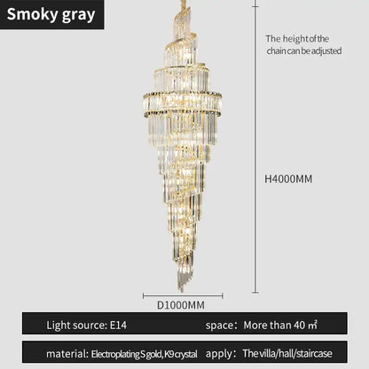 Modern gold crystal hollow chandelier with cascading crystal strands and electroplated frame for living room decorbites crystal hollow
