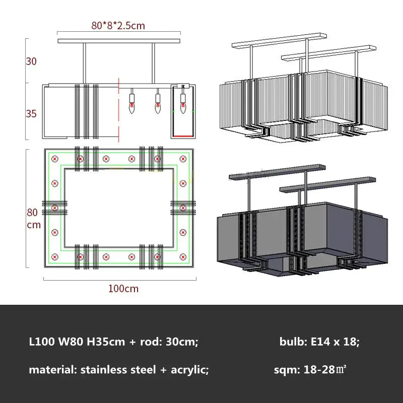 Modern gold crystal led chandelier with sleek stainless steel and acrylic design featuring three horizontal bars e14 bulbs decorbites crystal led