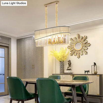 Elegant modern gold crystal pendant light fixture with metallic frame and warm lighting for dining room 220v-240v 110v-120v pendant light