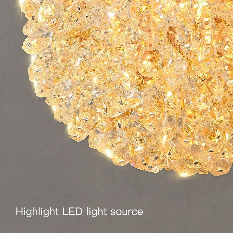 Modern gold crystal wall lights sconce featuring a faceted crystal design with glowing led for bedroom night light decorbites crystal wall