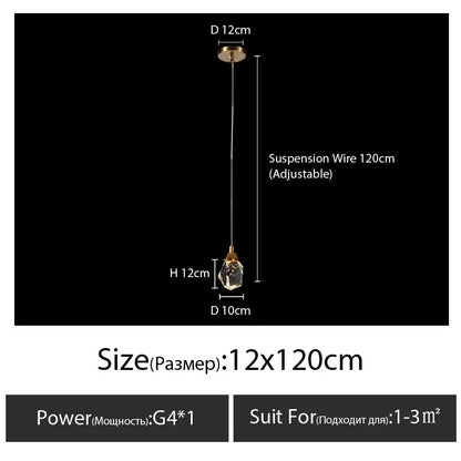 A modern gold diamond crystal chandelier with adjustable 120cm suspension wire for crystal chandelier staircase led lighting