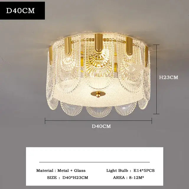Modern gold elegant crystal chandelier with clear glass fan-shaped tiers for living room decorbites elegant crystal