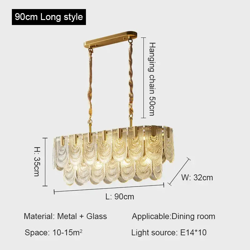 Modern gold elegant crystal chandelier with fan-shaped glass tiers and twisted metal chains for decorbites elegant decorbites elegant crystal