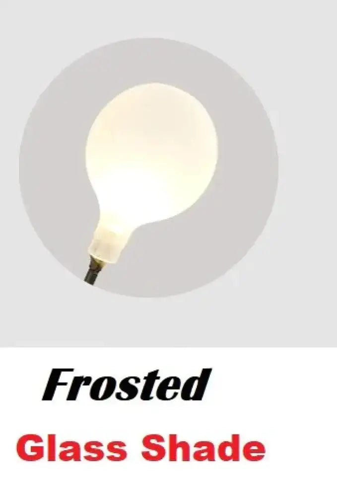 Modern gold firefly tree branch led wall light with frosted glass rounded opaque lampshade for bedroom use