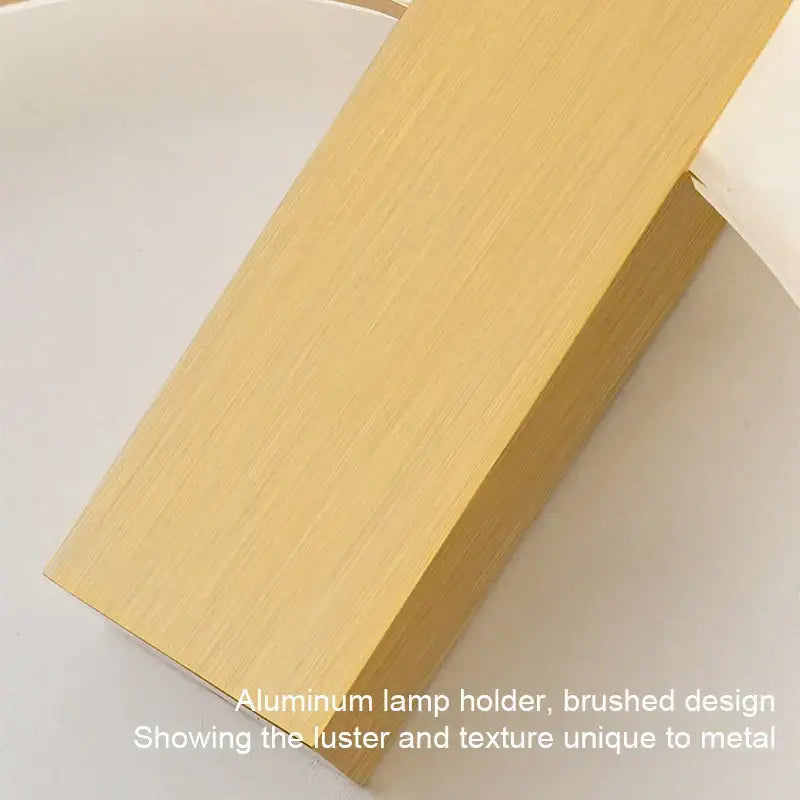 Brushed gold aluminum lamp holder with sleek modern finish for decorbites led ceiling light bedroom living room