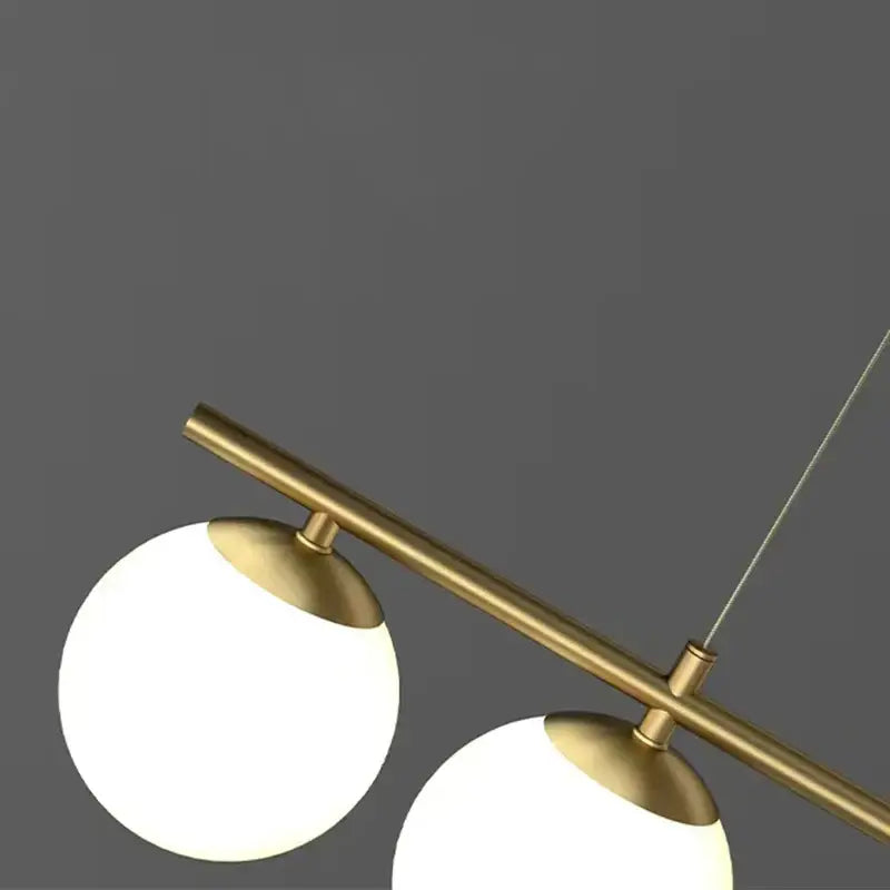 Modern gold glass ball led chandelier with brass finish and frosted glass shades for dining room decorbites glass ball