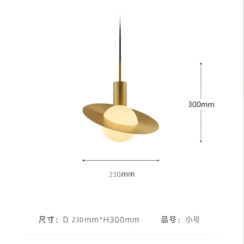 Modern gold pendant light with glass ball led and circular disc design for dining room decorbites glass ball lighting