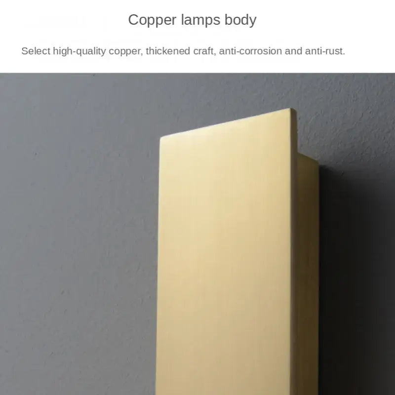 Modern gold glass ball wall sconce with a sleek rectangular copper body and polished golden finish for minimalist decorbites glass ball decor