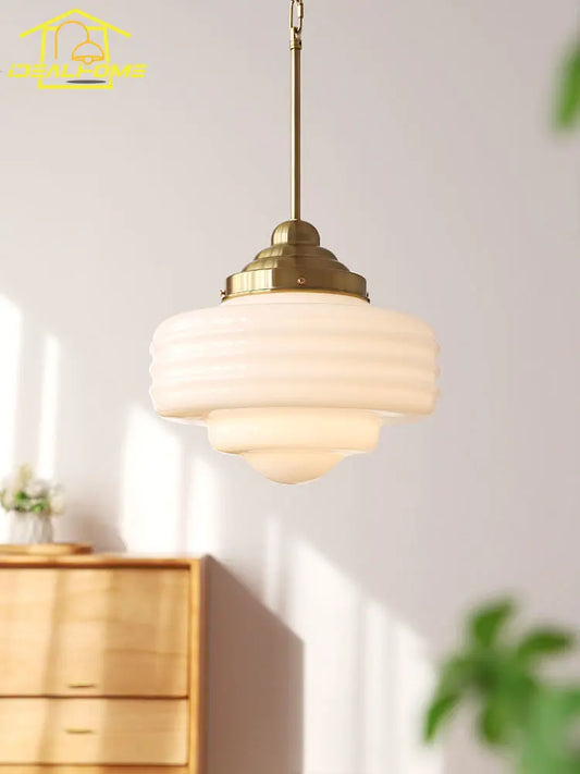 Modern Gold Glass Pendant Light