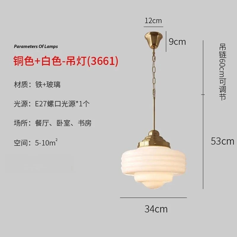 Modern Gold Glass Pendant Light - Decorbites