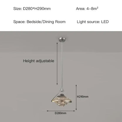 Modern silver-toned led pendant lamp with sleek sculptural glass shade for dining room decorbites gold led lighting