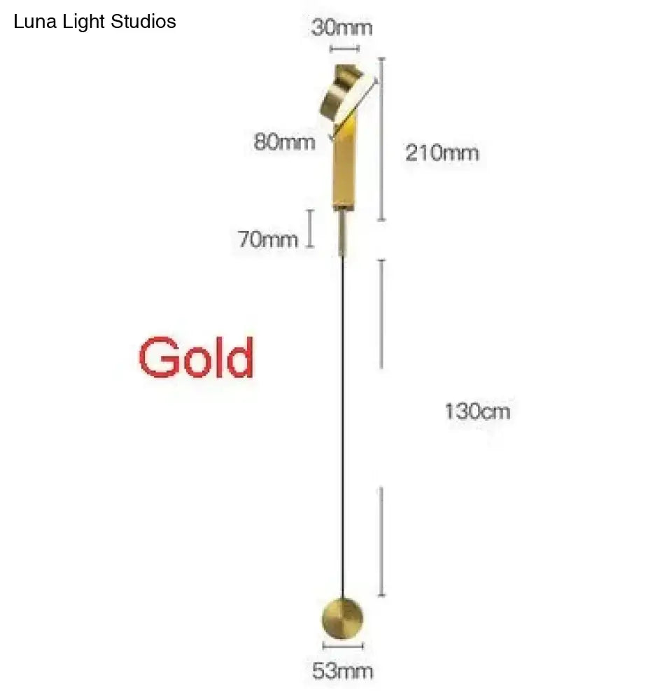 Modern gold led wall lamps with rotating sconce feature and sleek cylindrical shade for bedroom lighting